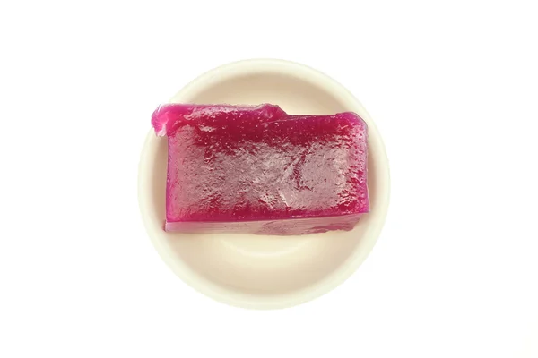 Thajské fialová vrstva dort solated — Stock fotografie