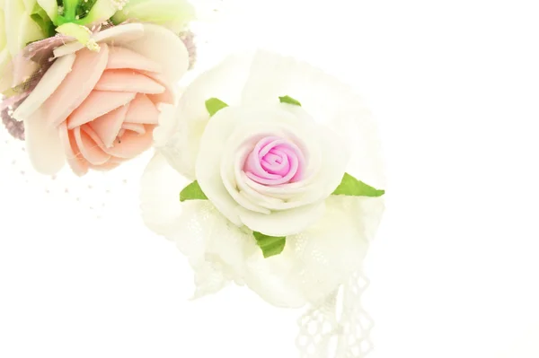 Винтажный цветок ткани изолирован — стоковое фото