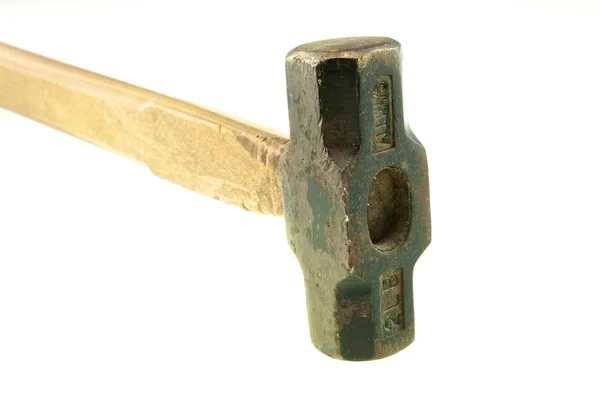 Old pound hammer rust isolated — Stock Photo, Image