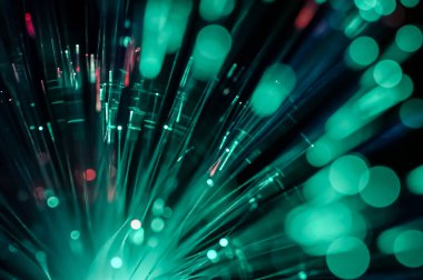 Sihirli yeşil ışıkların dokusu