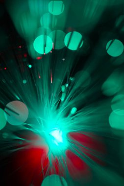 Sihirli yeşil ışıkların dokusu