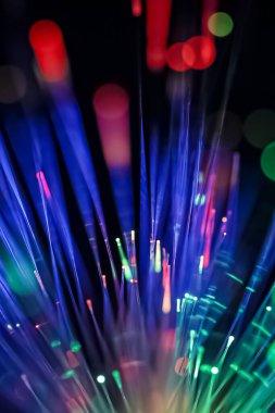 Sihirli mavi ışıkların dokusu