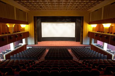 çizgiler ve sinema koltukları Hall