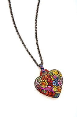 mücevher kalp zinciri