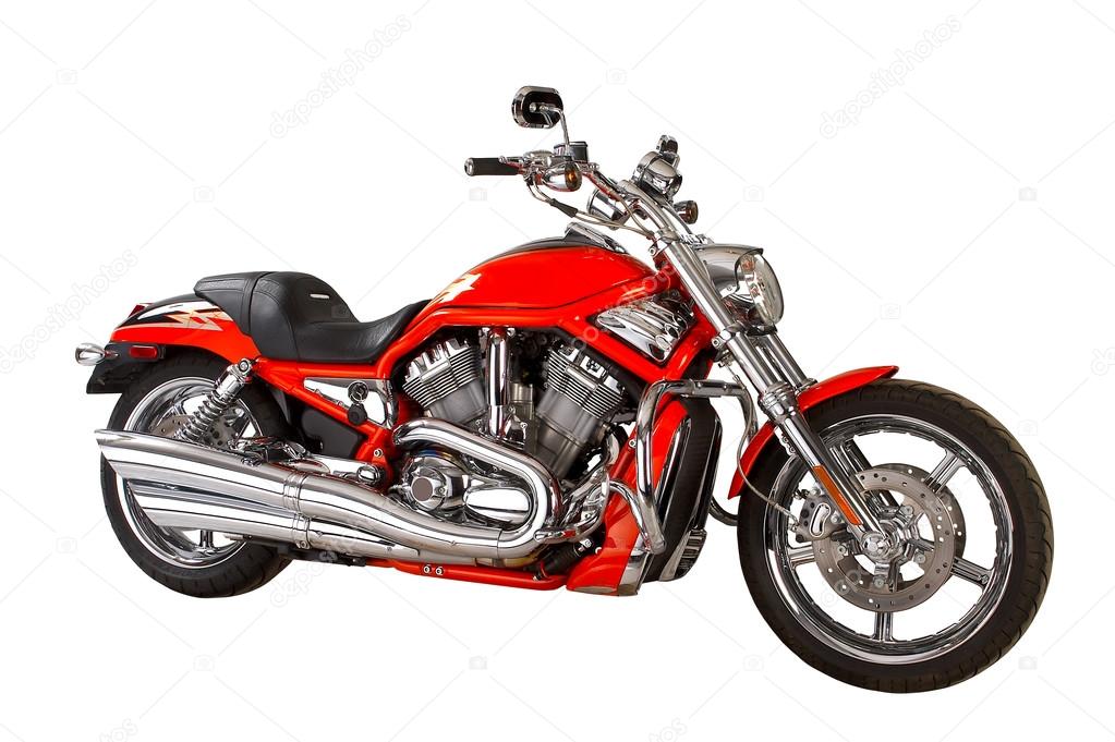 Red motorcycles