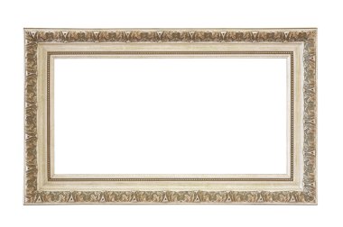 boş resim çerçevesi üzerinde beyaz kırpma yolunu izole