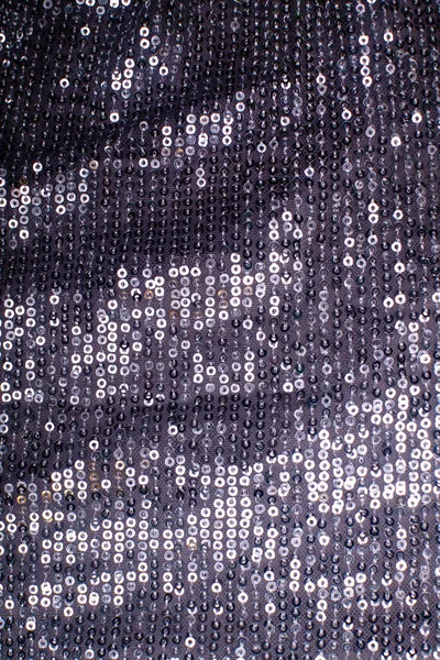 Текстура Серебра Блестящие Блёстки Модная Яркая Ткань Блестками — стоковое фото