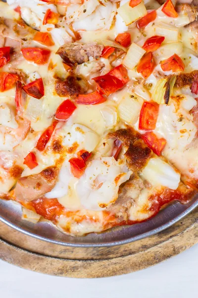 Seafood pizza — Stock Photo, Image