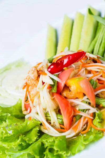 Salada de mamão — Fotografia de Stock