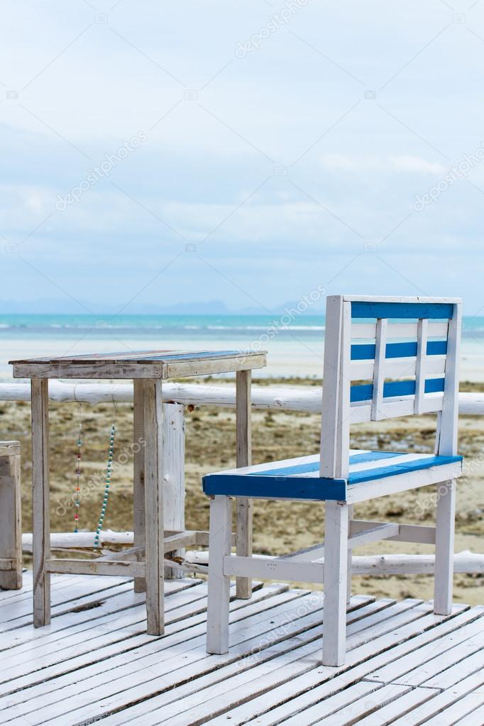 chairs on wooden deck