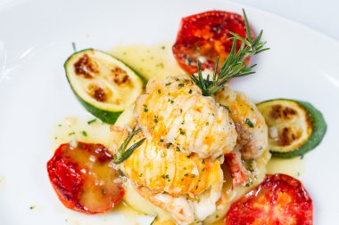 Kral'ın karışık ızgara karides ve rock lobster