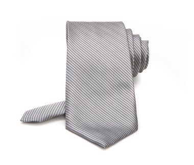 gri kravat izole