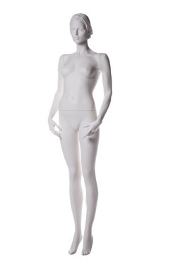 manken çıplak beyaz izole