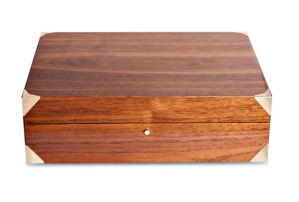 Caja de madera aislada —  Fotos de Stock