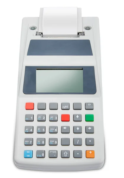 Cash register with LCD display isolated — Stock Photo, Image