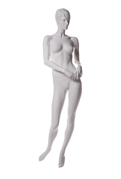 Mannequin naked isolated on white — Stock Photo, Image