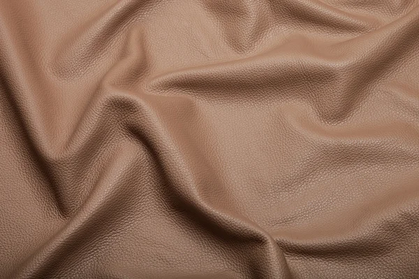 Texture in pelle marrone chiaro — Foto Stock