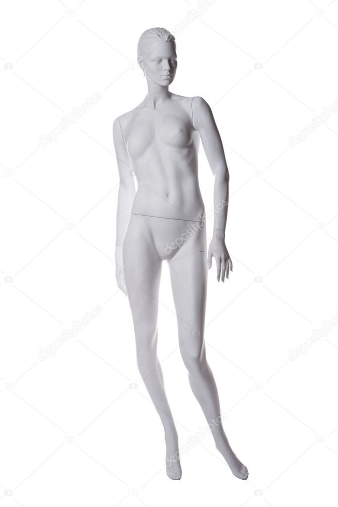 Mannequin naked isolated on white