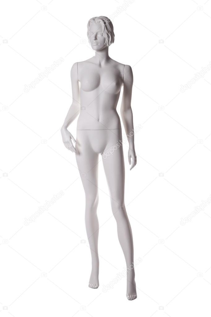 Mannequin naked isolated on white