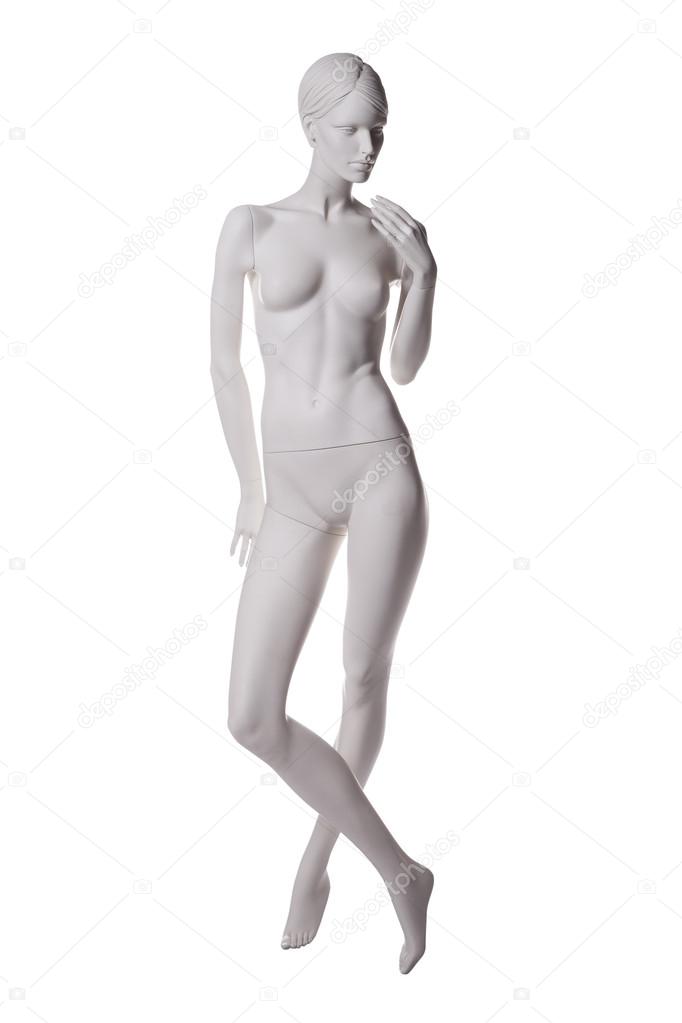 Mannequin naked isolated on white