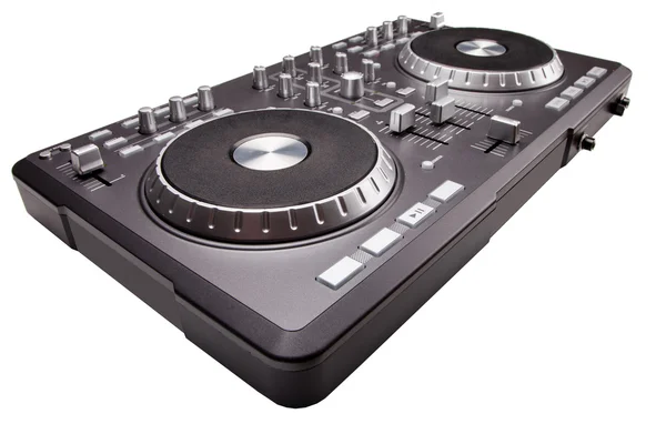 Dj mixer with headphones — Stock Photo, Image