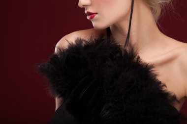 güzel sarışın Bayan