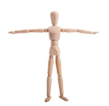 ahşap vitrin mankeni