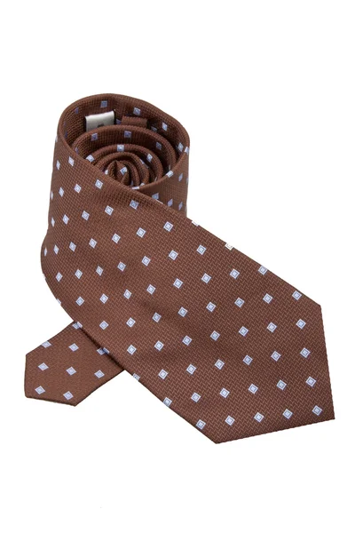Brown tie isolated — Stock Photo, Image