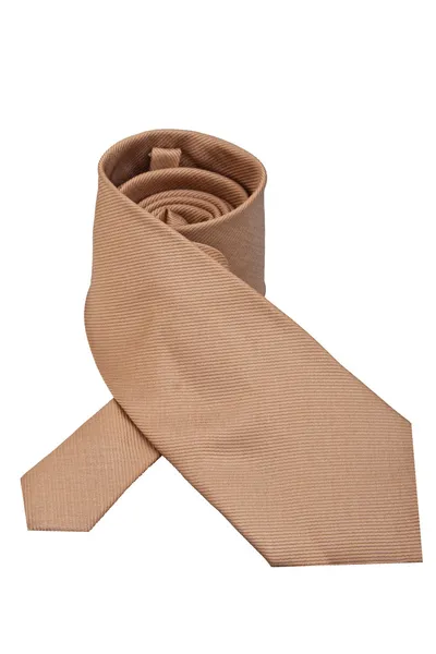 Brown tie isolated — Stock Photo, Image