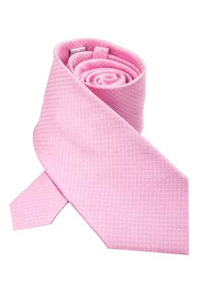 Cravatta rosa isolato — Foto Stock