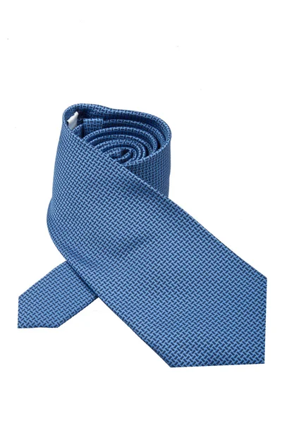 Blå slips isolerade — Stockfoto