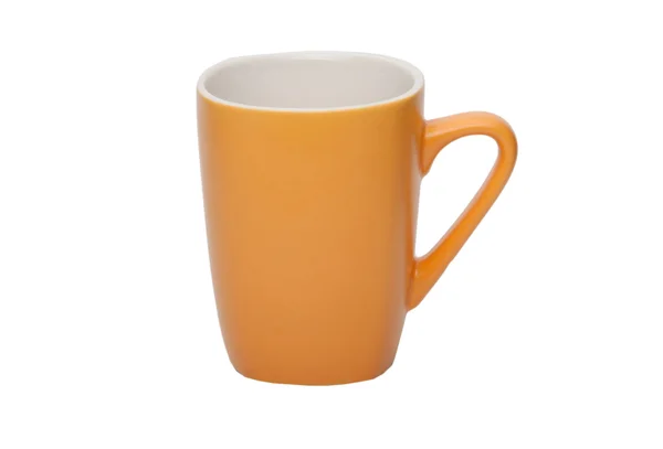 Taza naranja aislada — Foto de Stock