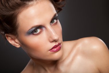 seksi güzellik kız kırmızı dudaklar