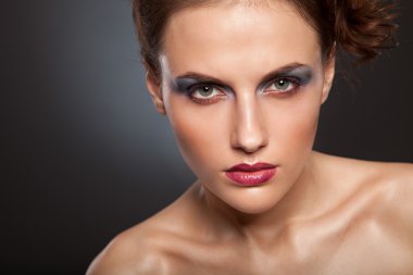 seksi güzellik kız kırmızı dudaklar