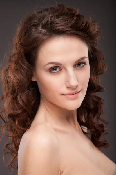 Beautiful model with natural make-up — Stock Photo, Image