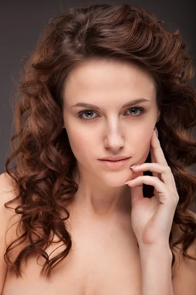 Beautiful model with natural make-up — Stock Photo, Image