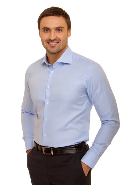 yakışıklı delikanlı gülümseyen iş adamı