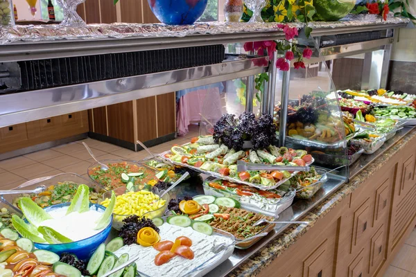 Frühstücksbuffet in Wohnanlage nebenan — Stockfoto