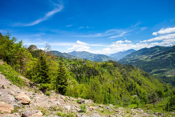 Horská krajina v Gruzii, Kavkaz — Stock fotografie