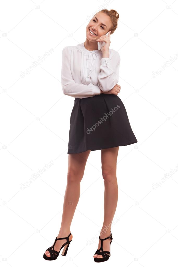 Businesswoman with  mobile phone