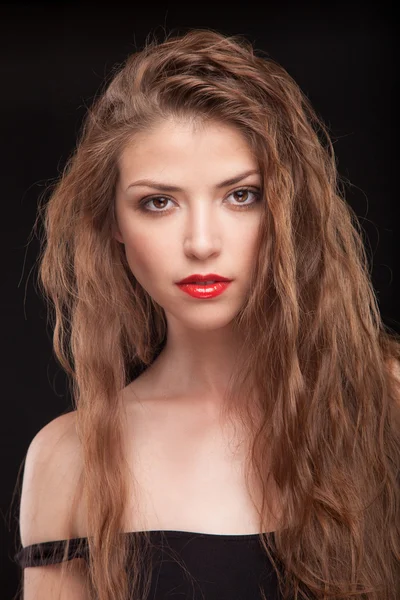 Frau mit professionellem Make-up — Stockfoto