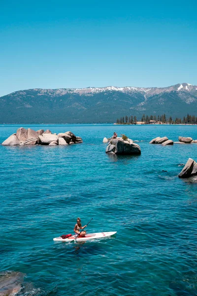 Lake Tahoe Stati Uniti Agosto 2020 Veduta Panoramica Del Bellissimo Immagini Stock Royalty Free