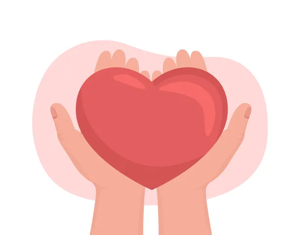 Благотворительность Вектор Изолированной Иллюстрации Символ Волонтерства Гуманитарная Помощь Мир Любовь — стоковый вектор