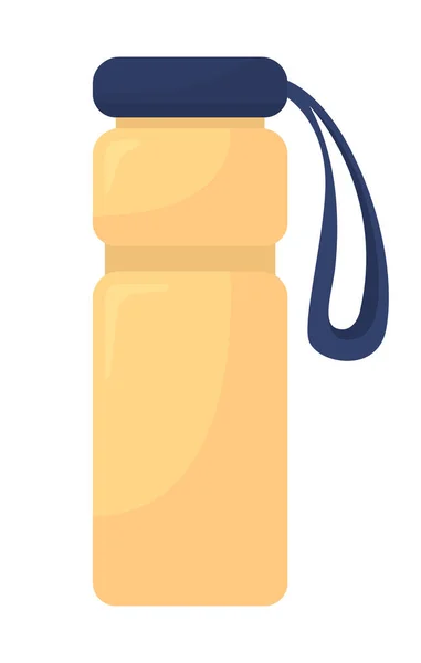 Water Bottle Semi Flat Color Vector Object Container Drinks Fitness — 图库矢量图片