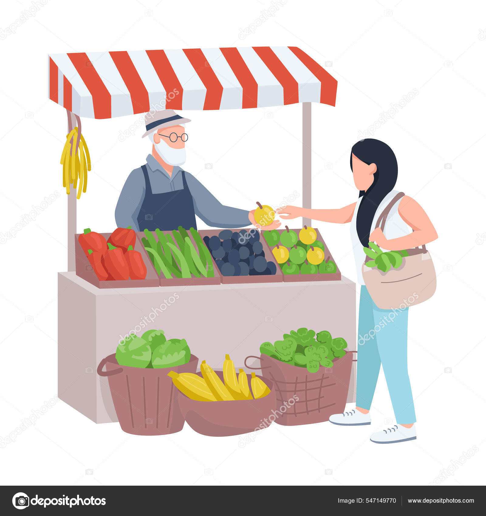 33 Fruit seller clipart Stock Illustrations | Depositphotos