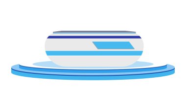 Vintage vazo yarı düz renk vektör nesnesi. Tam boy beyaz. Antika bir eser. Retro ürün sunumu. Web grafik tasarımı ve animasyonu için basit çizgi film stili çizimi