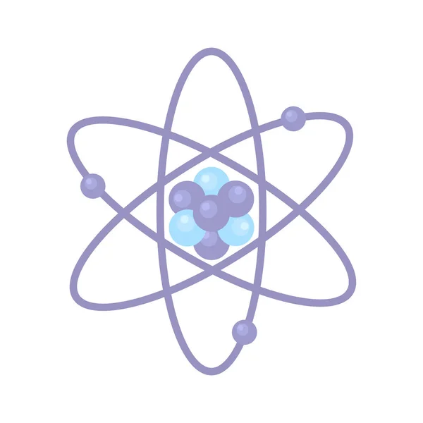 Atomic Structure Modern Semi Flat Color Vector Object Agglomeration Molecules — Stock vektor