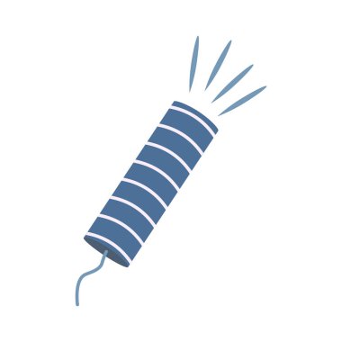 Yarı düz renk vektör nesnesi. Tatil kutlaması. Parti aksesuarı. Tam boy beyaz. Konfeti web grafik tasarımı ve animasyonu için basit çizgi film stili illüstrasyonunu patlattı