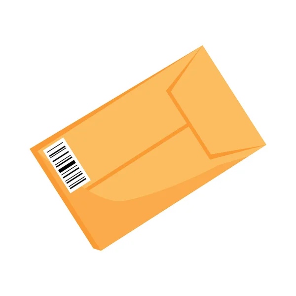 Small Parcel Semi Flat Color Vector Object Postal Service Shipping — Stockvektor
