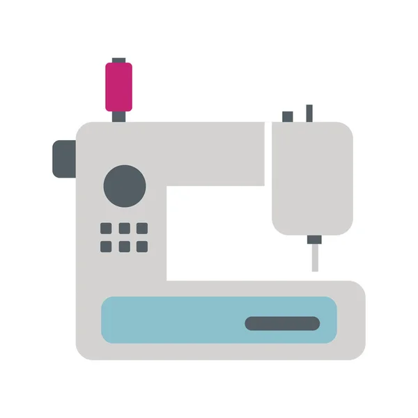 Electric Sewing Machine Semi Flat Color Vector Object Tailor Equipment — 스톡 벡터